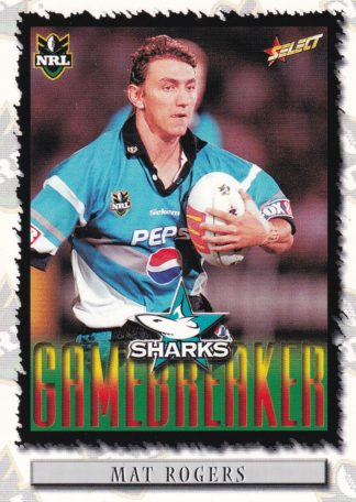 2000 Select NRL Common Card - Base 093 Mat Rogers Cronulla Sharks