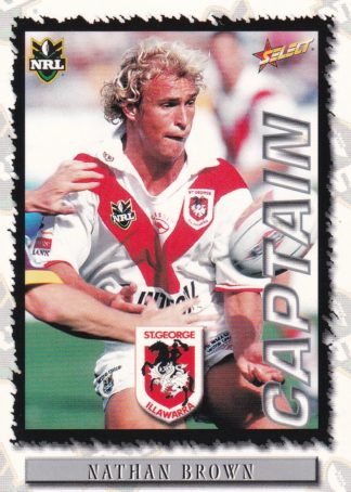 2000 Select NRL Common Card - Base 096 Nathan Brown St George Dragons