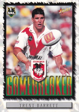 2000 Select NRL Common Card - Base 098 Trent Barrett St George Dragons