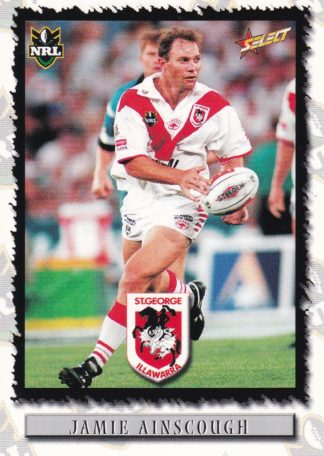 2000 Select NRL Common Card - Base 102 Jamie Ainscough St George Dragons