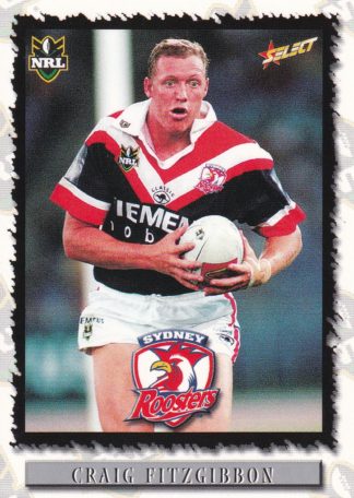 2000 Select NRL Common Card - Base 108 Craig Fitzgibbon Sydney Roosters