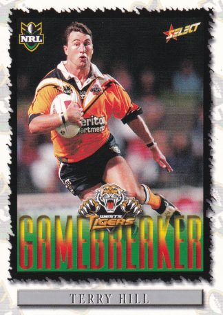 2000 Select NRL Common Card - Base 117 Terry Hill Wests Tigers