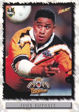 2000 Select NRL Common Card - Base 118 John Hopoate Wests Tigers