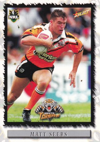2000 Select NRL Common Card - Base 120 Matt Seers Wests Tigers