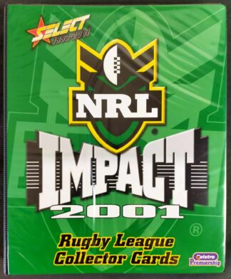 2001 NRL Impact Album With Full Base Set - 160 Common Cards