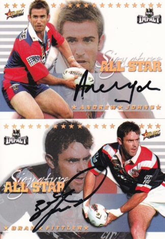 2001 NRL Impact All Stars Signatures