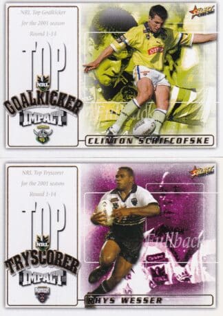 2001 NRL Impact Box Cards
