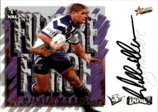 2001 NRL Impact Future Force Signature - FF04 Willie Mason Canterbury Bulldogs