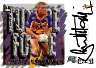 2001 NRL Impact Future Force Signature - FF06 Brett Hodgson Parramatta Eels