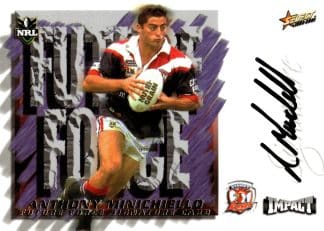 2001 NRL Impact Future Force Signature - FF10 Anthony Minichiello Sydney Roosters