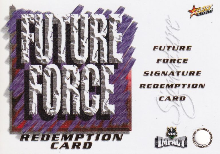 2001 NRL Impact Future Force Signature - FF12 Luke O'Donnell Wests Tigers - Image 3