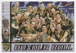 2001 NRL Impact Honour Roll - HR2 2000 World Cup Australia