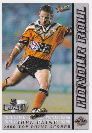 2001 NRL Impact Honour Roll - HR3 Joel Caine Wests Tigers