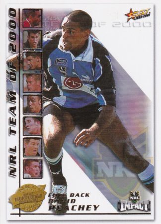 2001 NRL Impact Team Of The Year - TY1 David Peachey Cronulla Sharks