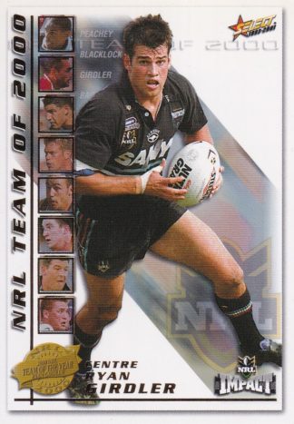 2001 NRL Impact Team Of The Year - TY3 Ryan Girdler Penrith Panthers
