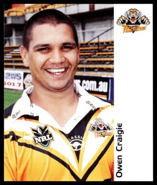 2001 Wests Tigers Player Cards