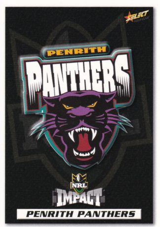 2001 NRL Impact Common Card - Base 062 Penrith Panthers Logo