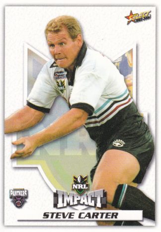 2001 NRL Impact Common Card - Base 063 Steve Carter Penrith Panthers