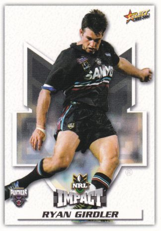 2001 NRL Impact Common Card - Base 068 Ryan Girdler Penrith Panthers