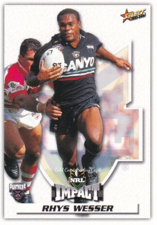 2001 NRL Impact Common Card - Base 069 Rhys Wesser Penrith Panthers