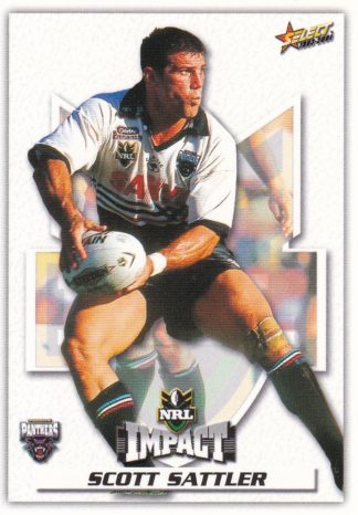 2001 NRL Impact Common Card - Base 071 Scott Sattler Penrith Panthers