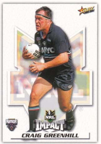 2001 NRL Impact Common Card - Base 072 Craig Greenhill Penrith Panthers