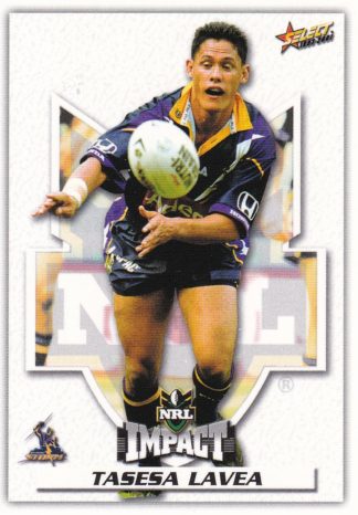 2001 NRL Impact Common Card - Base 079 Tasesa Lavea Melbourne Storm