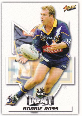 2001 NRL Impact Common Card - Base 082 Robbie Ross Melbourne Storm