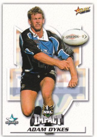 2001 NRL Impact Common Card - Base 087 Adam Dykes Cronulla Sharks