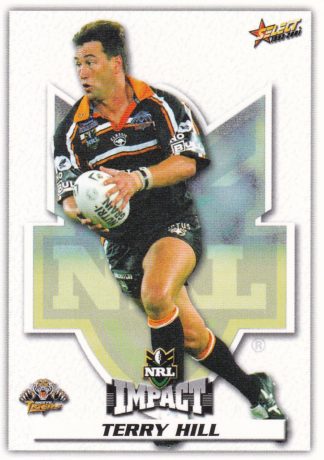 2001 NRL Impact Common Card - Base 111 Terry Hill Wests Tigers
