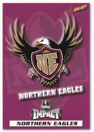 2001 NRL Impact Common Card - Base 128 Northern Eagles Logo