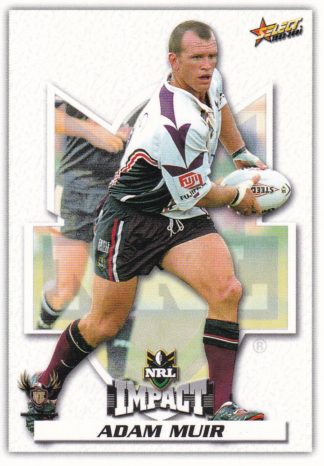 2001 NRL Impact Common Card - Base 130 Adam Muir Northern Eagles