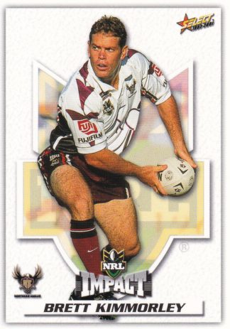 2001 NRL Impact Common Card - Base 131 Brett Kimmorley Northern Eagles