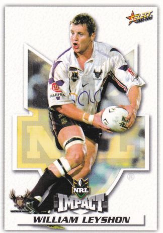 2001 NRL Impact Common Card - Base 133 William Leyshon Northern Eagles