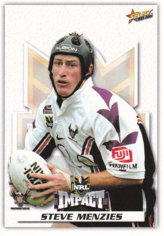 2001 NRL Impact Common Card - Base 134 Steve Menzies Northern Eagles