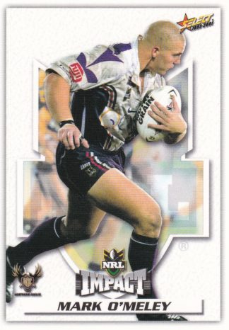 2001 NRL Impact Common Card - Base 135 Mark O'Meley Northern Eagles