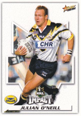 2001 NRL Impact Common Card - Base 152 Julian O'Neill North Qld Cowboys