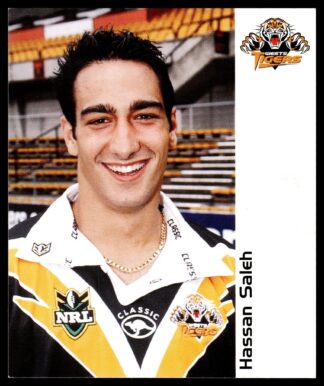 2001 NRL Wests Tigers Player Cards - Hassan Saleh