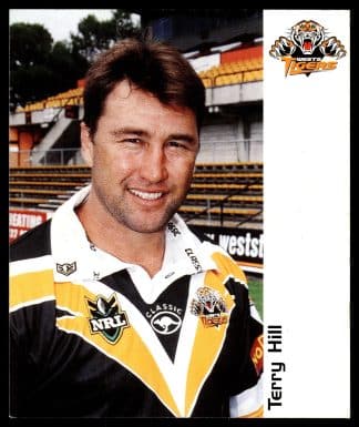 2001 NRL Wests Tigers Player Cards - Terry Hill