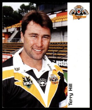 2001 NRL Wests Tigers Player Cards - Terry Hill