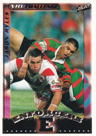 2002 NRL Challenge Enforcers Box Card - BC08 Jason Ryles St George Dragons