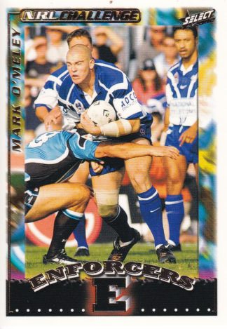2002 NRL Challenge Enforcers Box Card - BC09 Mark O'Meley Canterbury Bulldogs