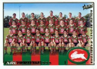 2002 NRL Challenge Case Card - CC1 South Sydney Rabbitohs Team Photo