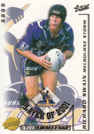 2002 NRL Challenge Club Player Of The Year - CP04 Richard Swain Melbourne Storm