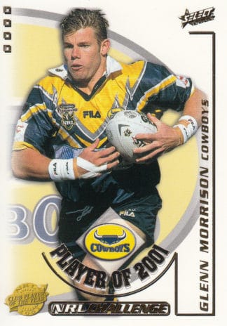 2002 NRL Challenge Club Player Of The Year - CP07 Glenn Morrison North Qld Cowboys