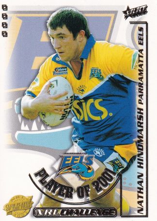 2002 NRL Challenge Club Player Of The Year - CP09 Nathan Hindmarsh Parramatta Eels