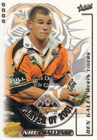 2002 NRL Challenge Club Player Of The Year - CP14 Ben Galea Wests Tigers