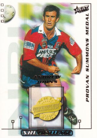 2002 NRL Challenge Dally M Award Winner - DM2 Andrew Johns Newcastle Knights