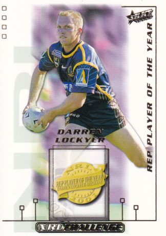 2002 NRL Challenge Dally M Award Winner - DM5 Darren Lockyer Brisbane Broncos
