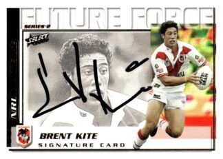 2002 NRL Challenge Future Force Signature - FF27 Brent Kite St George Dragons
